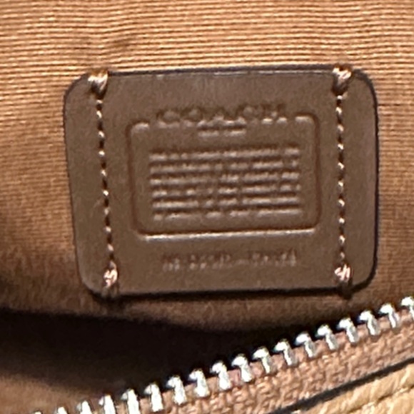 Coach Beige Leather Satchel - Picture 6 of 16